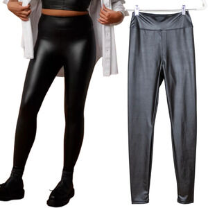 OFFLINE by Aerie Black Real Good Luxe Faux Leather Legging Women's Medium